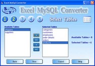 Excel MySQL converter screenshot